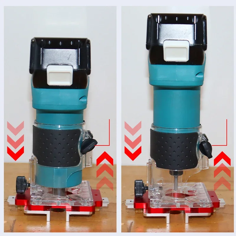 Router Trim Base - Invisible Fastener Slotting Bracket Woodworking Router