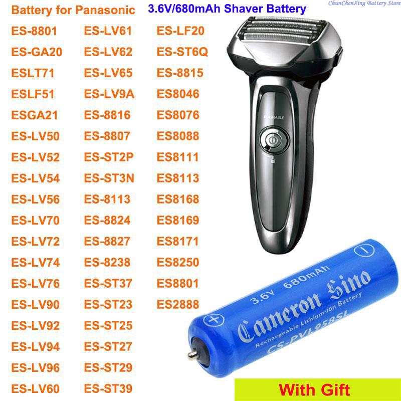 Power Tools Panasonic - Cameron Sino 680mAh Battery for Panasonic