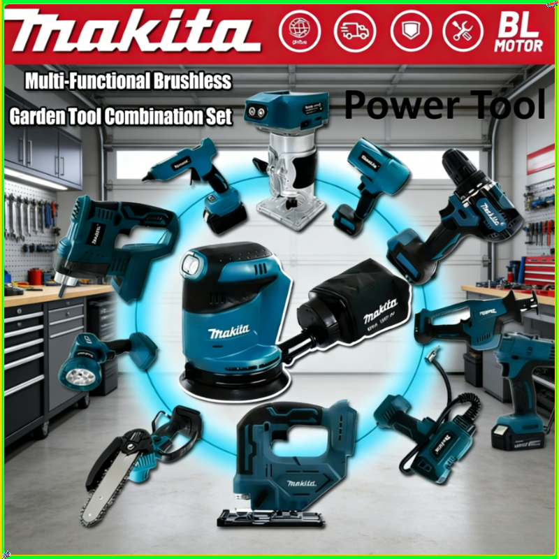 Power Tools Makita Set - Makita brushless wireless electric impact drill,