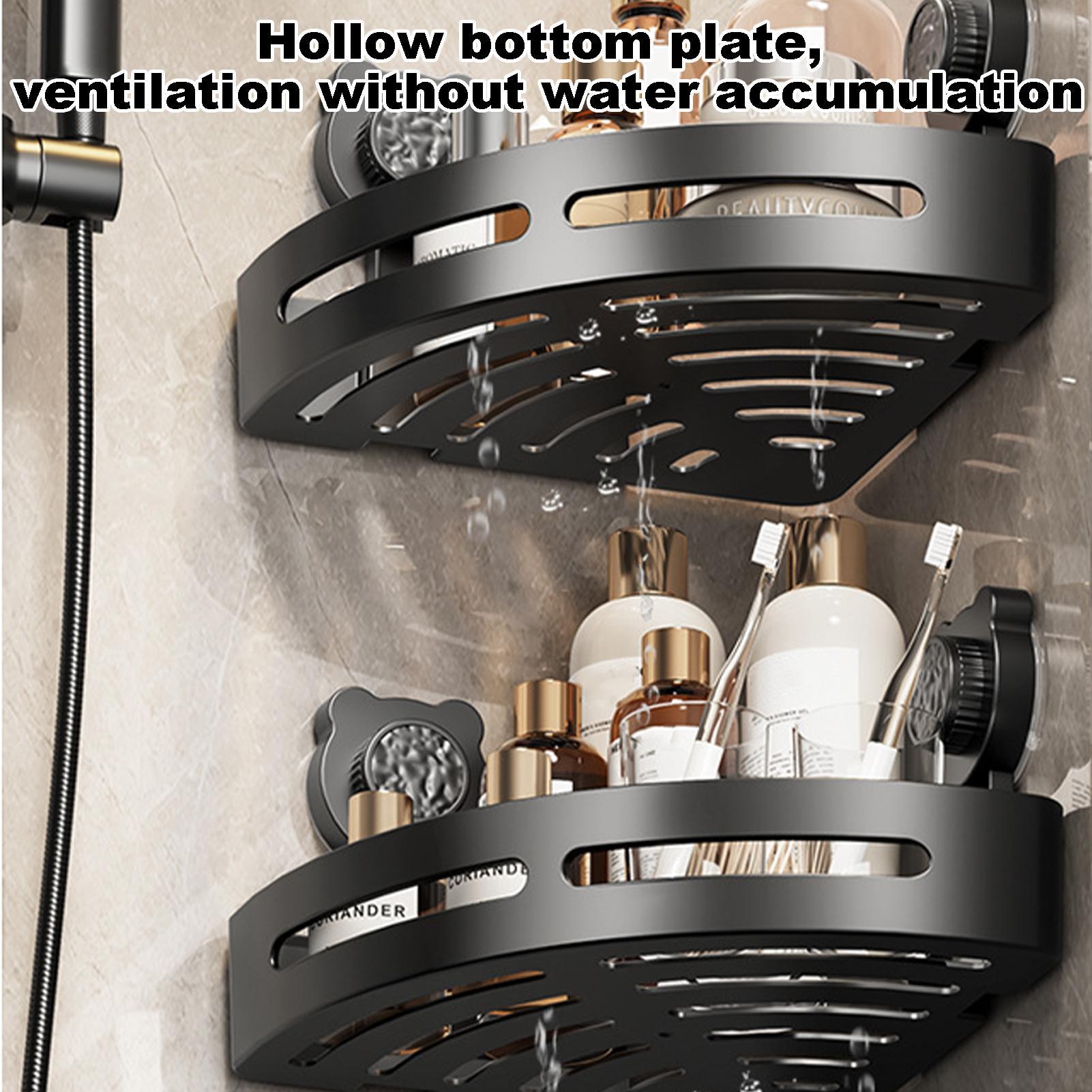 Power Tools Wholesale - Space-Saving Suction Cup Bathroom Shelf No