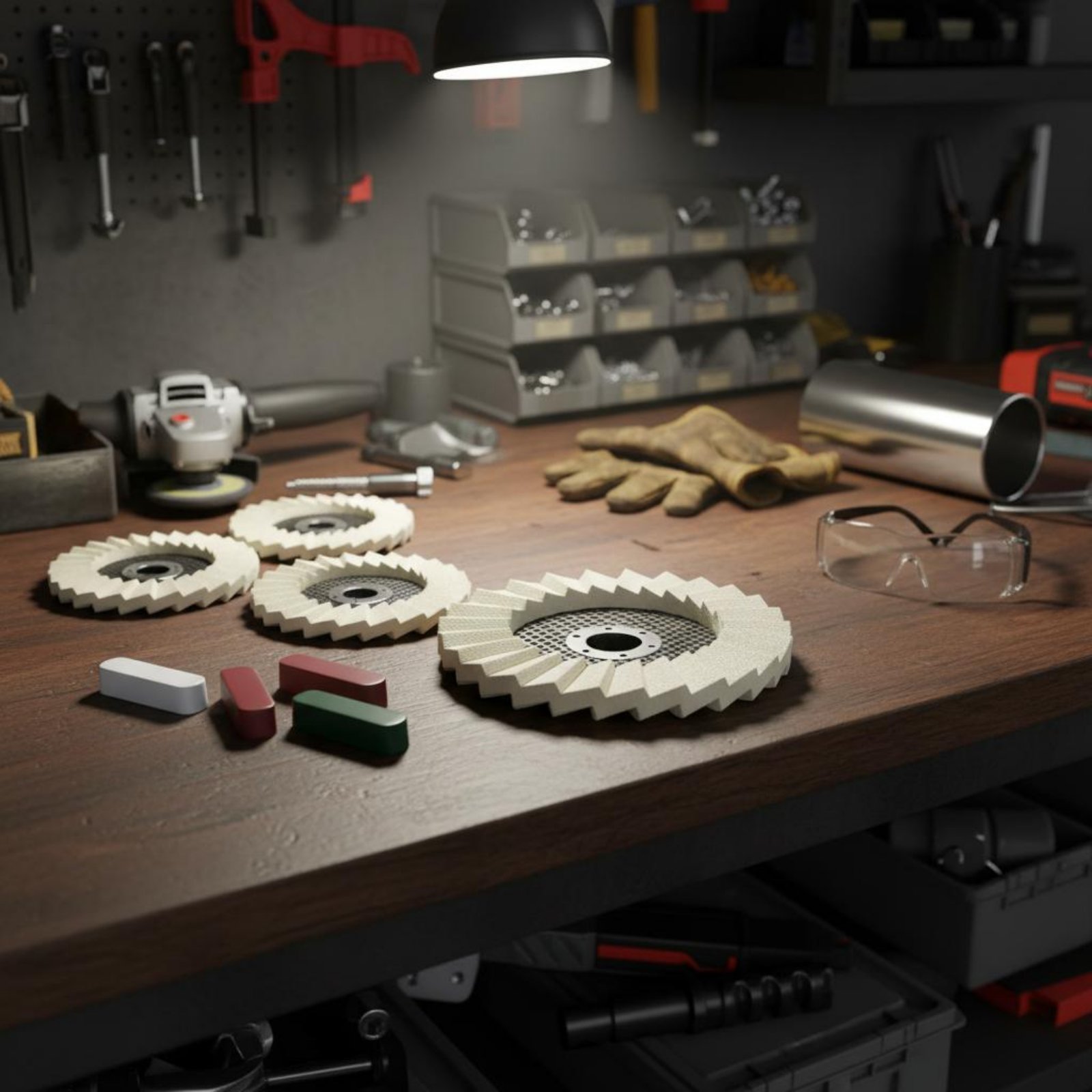 Power Tools Accessories - 7 Pieces Wool Polishing Wheel and