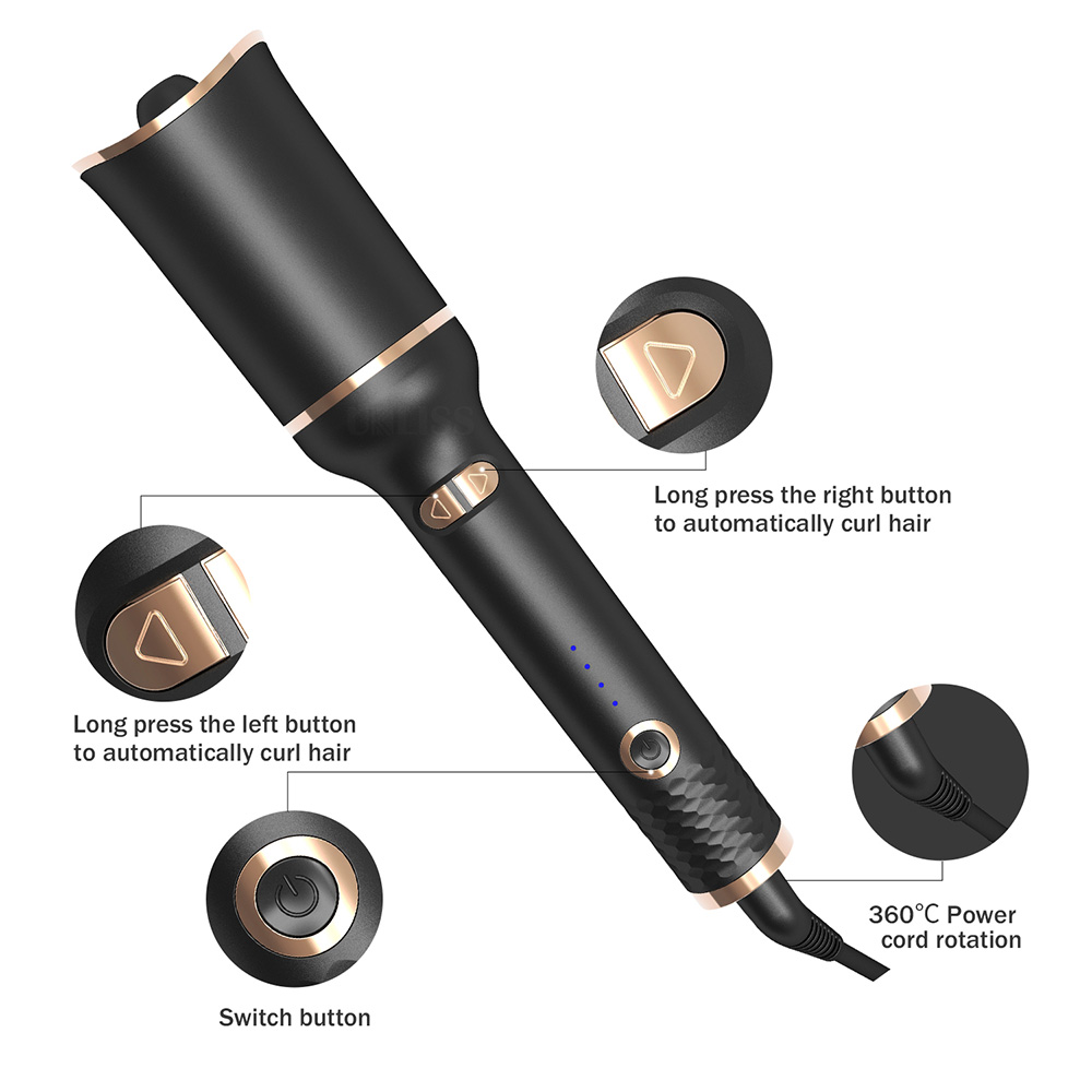 Auto Rotating Ceramic Hair Cur - Power Tools Voltage recension och pris