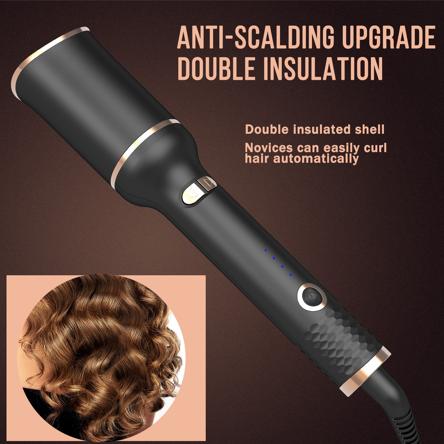 Auto Rotating Ceramic Hair Cur - Power Tools Voltage recension och pris