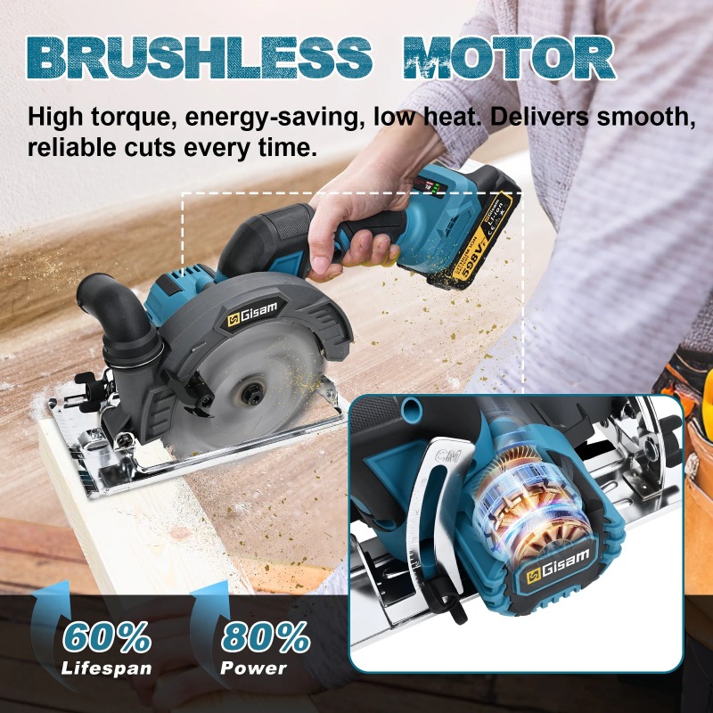 【Hot Item】 165mm Brushless Ele - Power Tools Cordless recension och pris