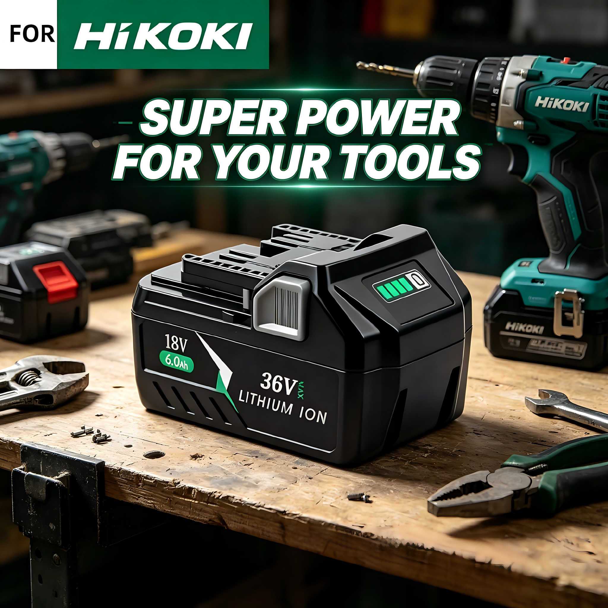 New 18V 36V 6.0Ah For HiKOKI H - Power Tools Hikoki recension och pris