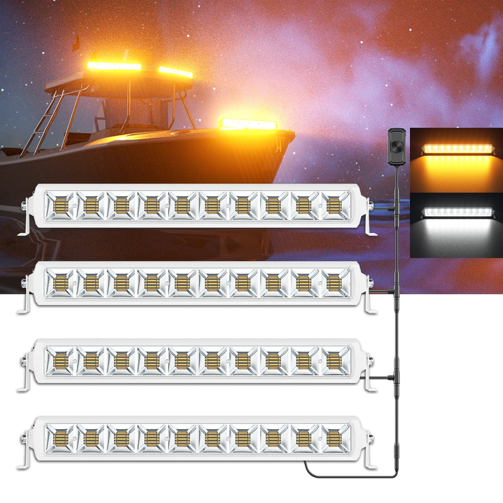 Dual Color Led Light Bar 4PCS  - Power Tools Yellow Color recension och pris
