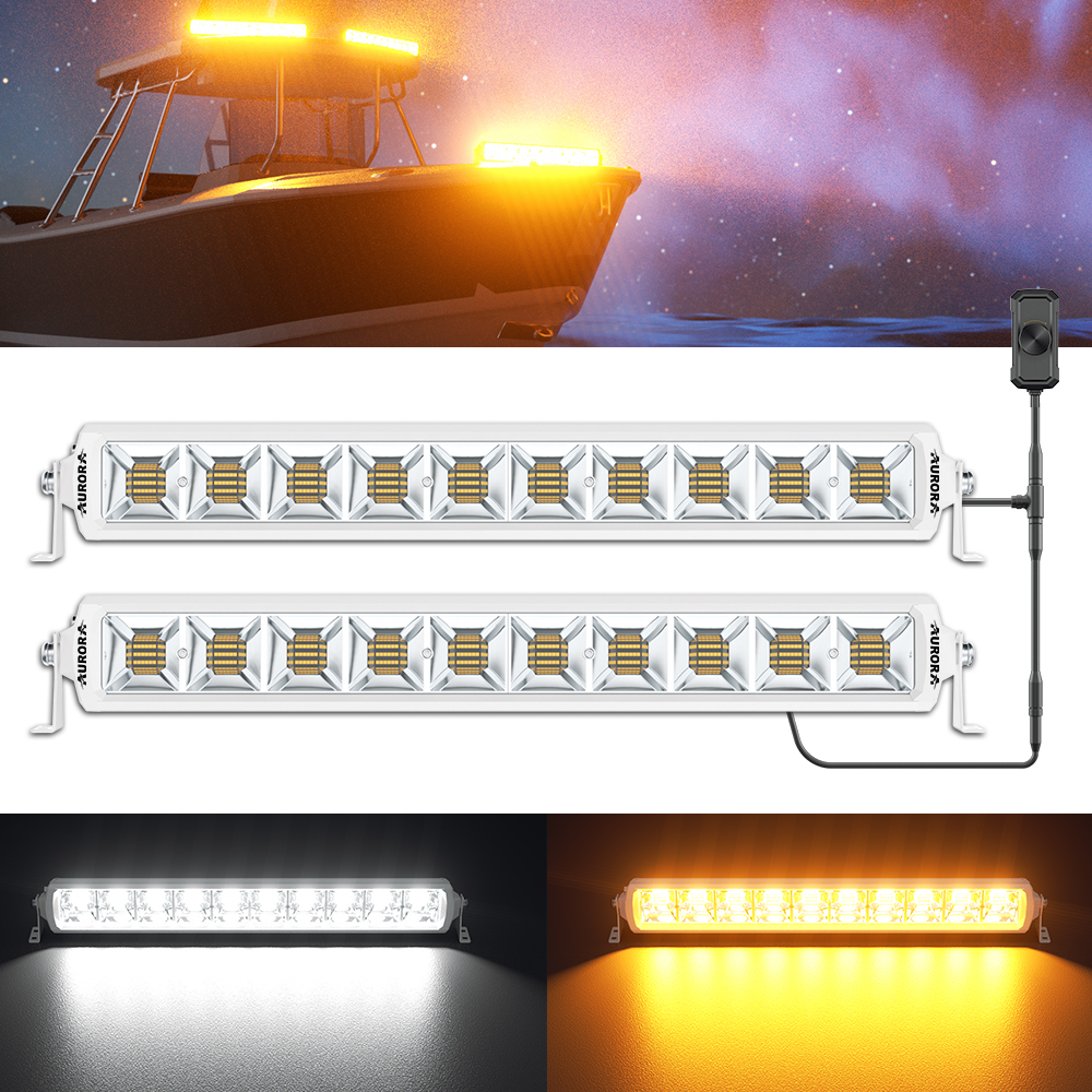 Dual Color Led Light Bar 4PCS  - Power Tools Yellow Color recension och pris