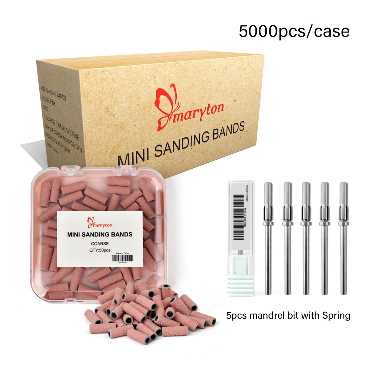 5000Pcs/Carton Nail Drill Bits - Power Tools Pink recension och pris