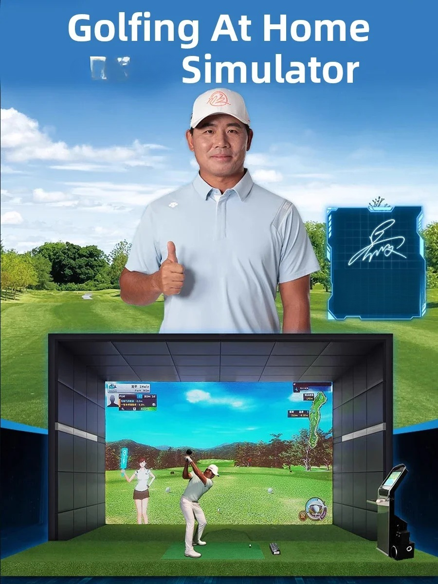MNQ001 Golf Simulator for Home - Power Tools Course recension och pris