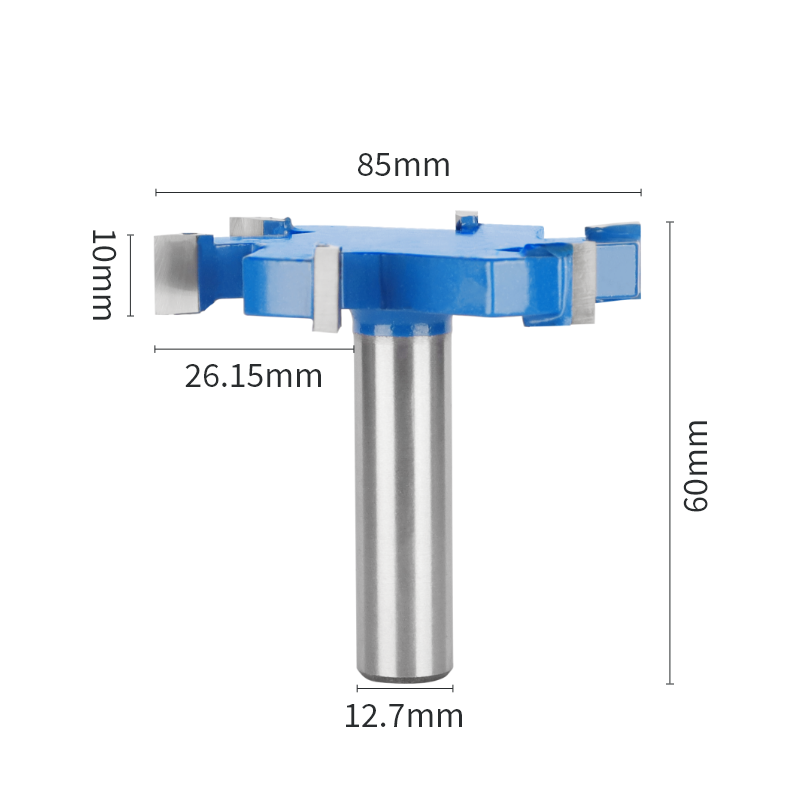 PTA Six Blade Z6 T Type Slotti - Router Trim Base recension och pris