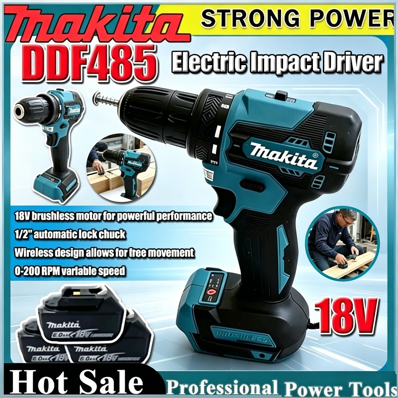 Makita DDF485 10MM Rechargeabl - Power Tools Makita Set recension och pris