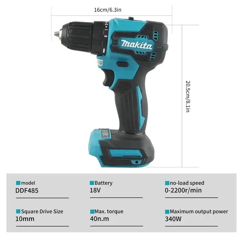 Makita DDF485 10MM Rechargeabl - Power Tools Makita Set recension och pris