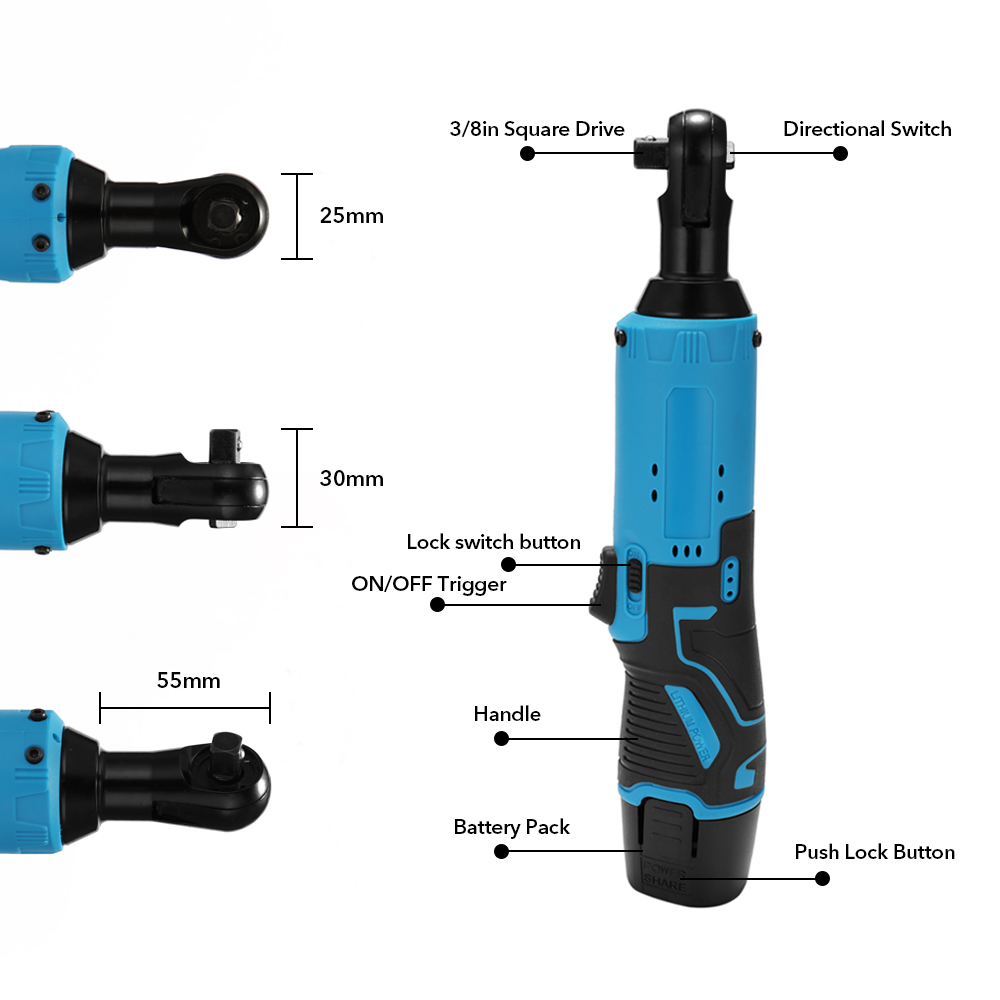 12V Rechargeable 3/8 Inch Ratc - Power Tools Cordless recension och pris