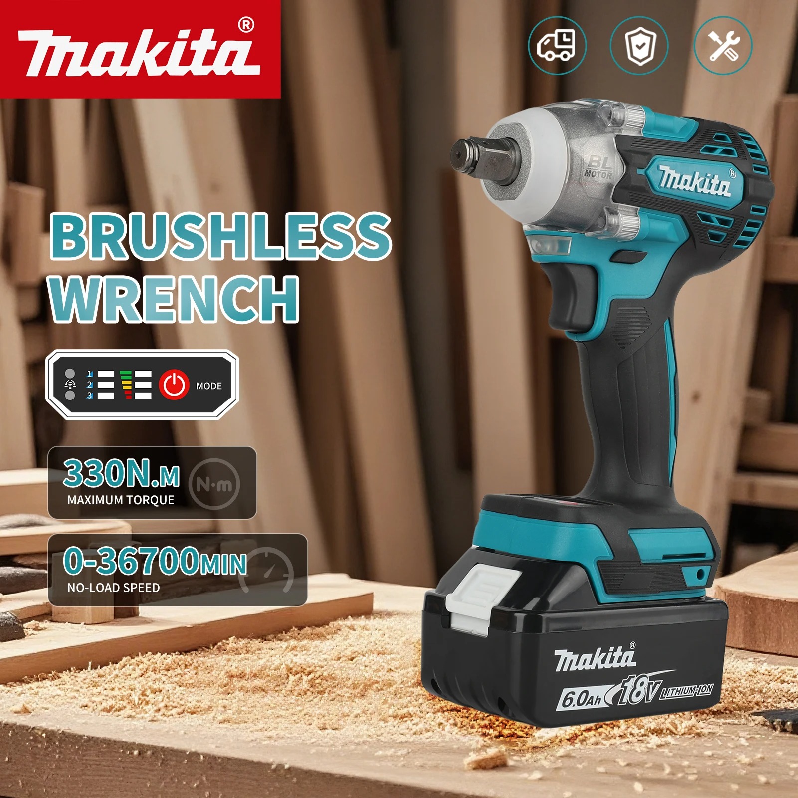 Makita DTW300 18V Tool Set Bru - Power Tools Makita Set recension och pris