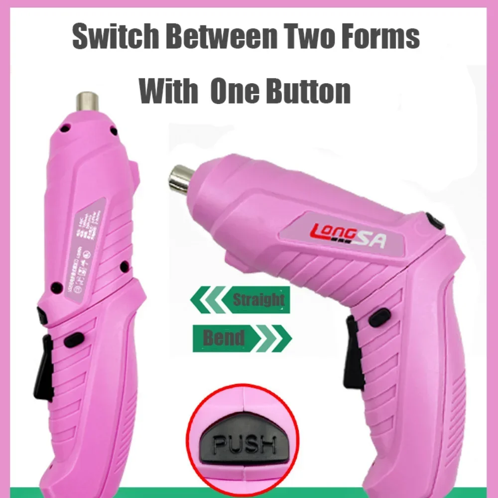 New Full Pink Electric Screwdr - Power Tools Pink recension och pris