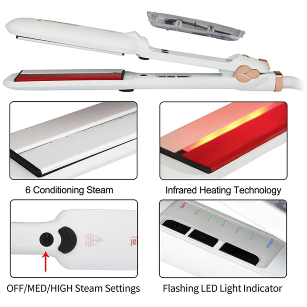 Steam Hair Straightener with I - Power Tools Voltage recension och pris