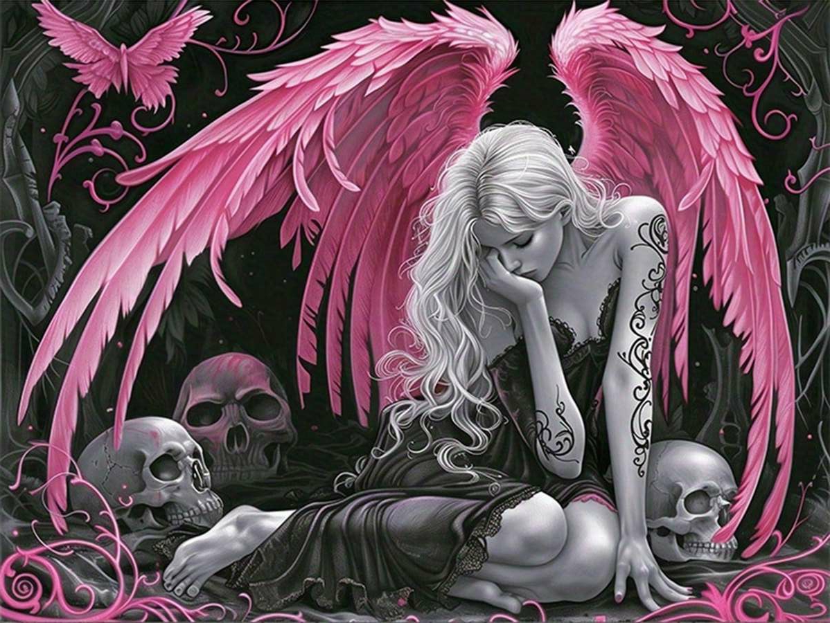 Gothic Pink Winged Fallen Ange - Power Tools Pink recension och pris