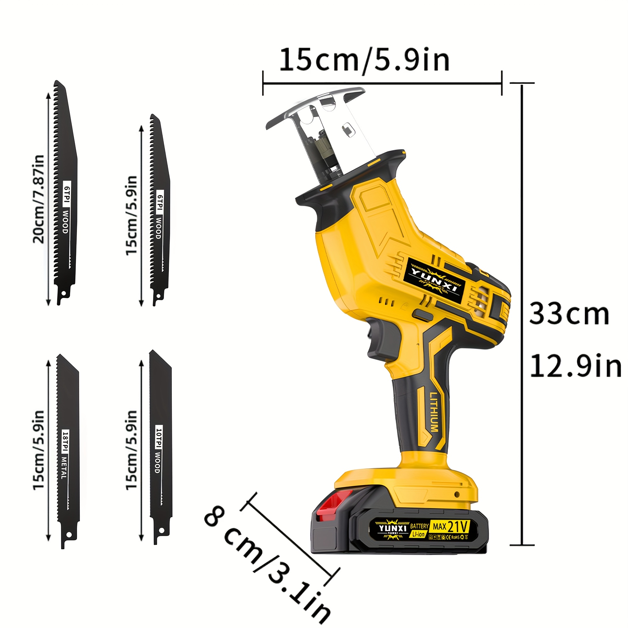 Newly Upgraded Electric Recipr - Power Tools Cordless recension och pris
