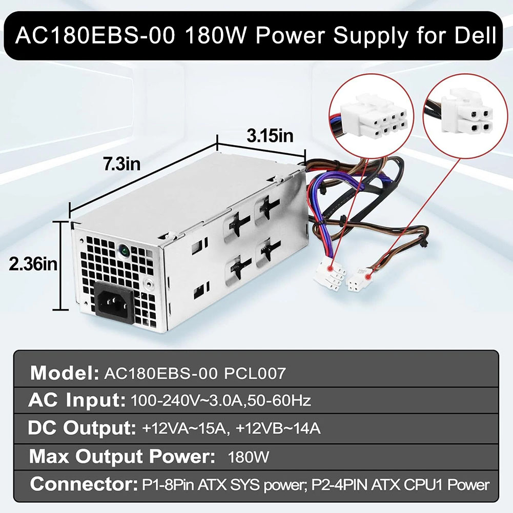 180W Power Supply AC180EBS-00  - Power Tools Wholesale recension och pris