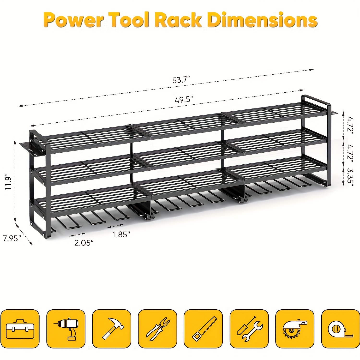 Large Power Tool Organizer Wal - Power Tools Pink recension och pris