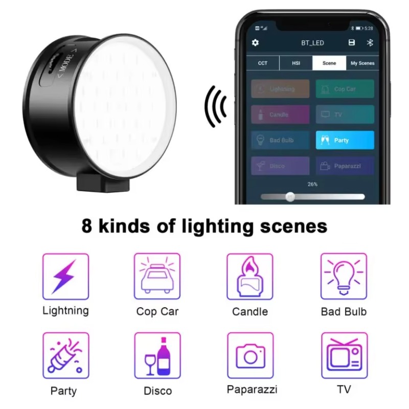 New High Power RGB LED On-Came - Power Tools Video recension och pris