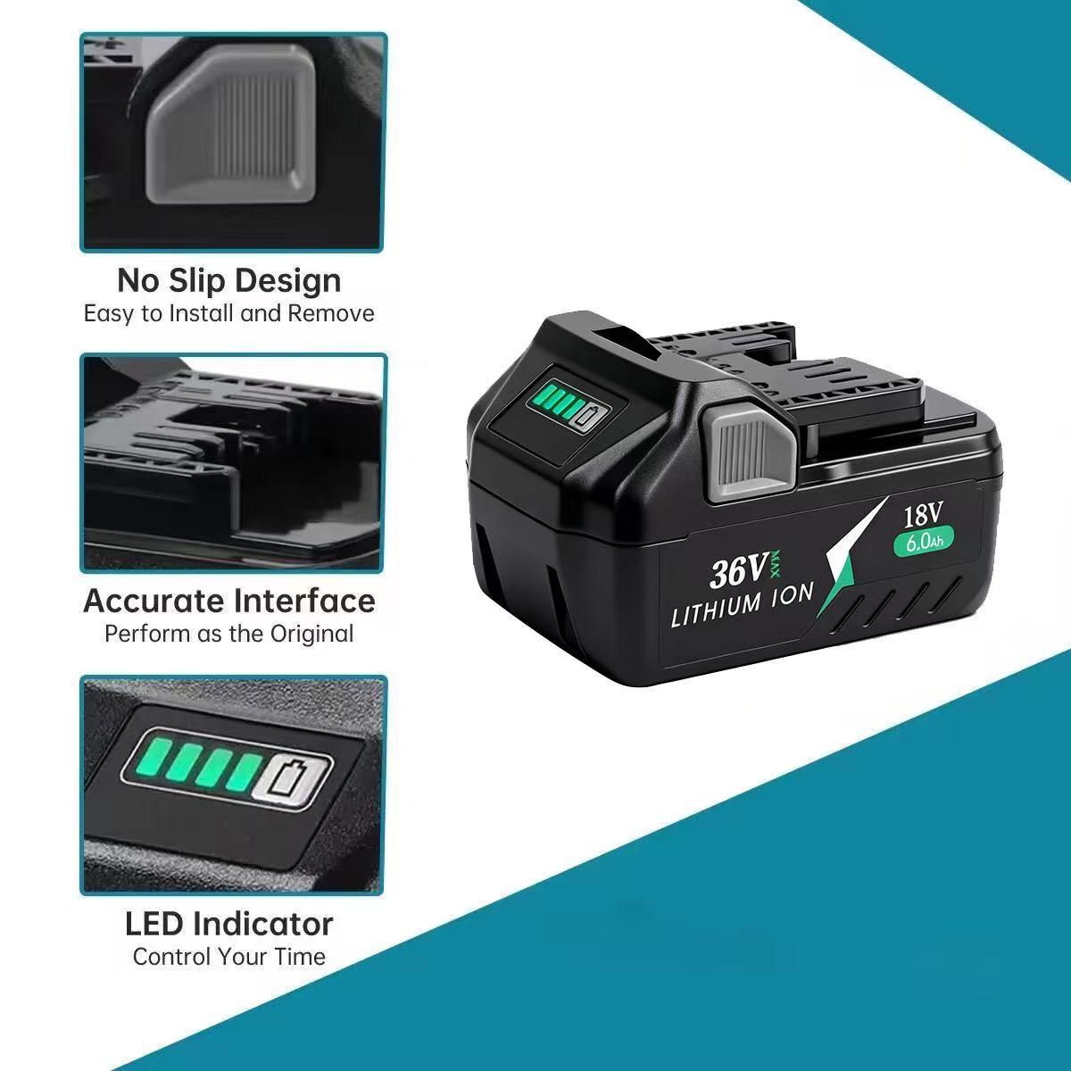 Original 36V /18V 6.0Ah Batter - Power Tools Hikoki recension och pris