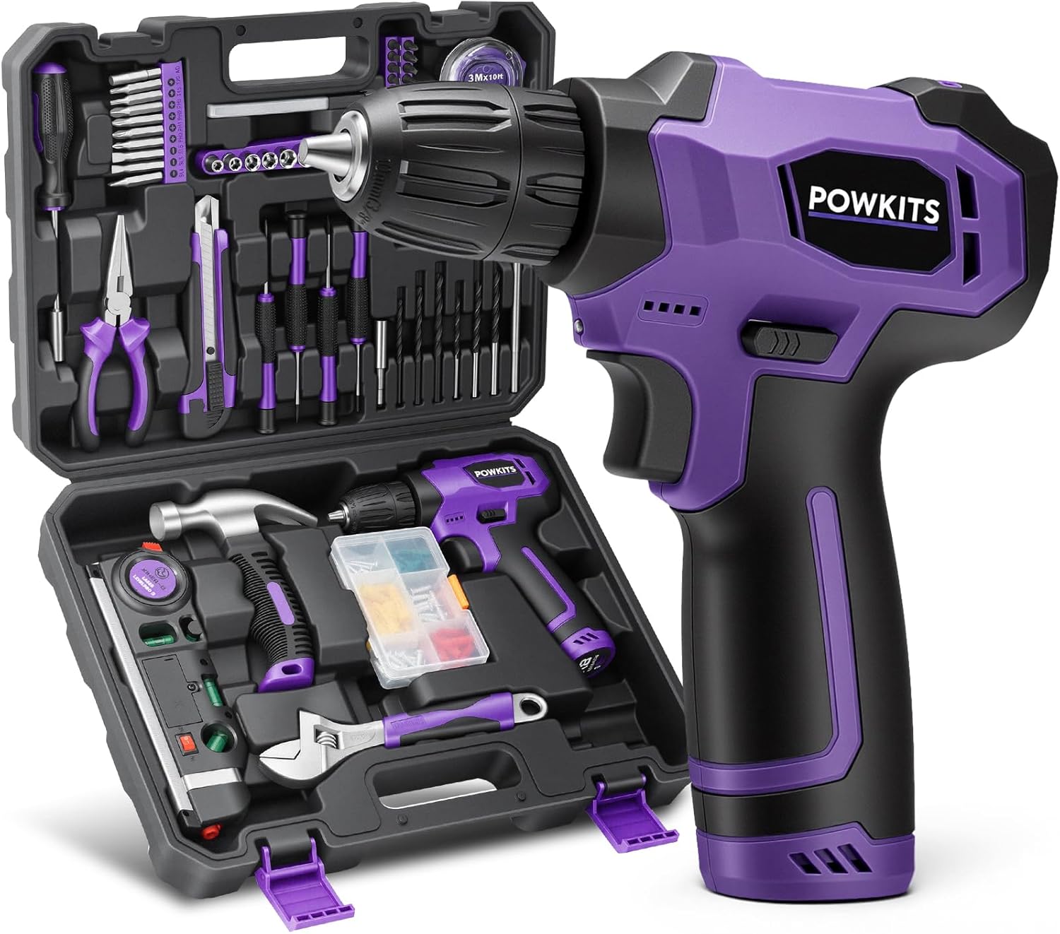 8V Cordless Drill Set, 139-Pie - Power Tools Cordless recension och pris