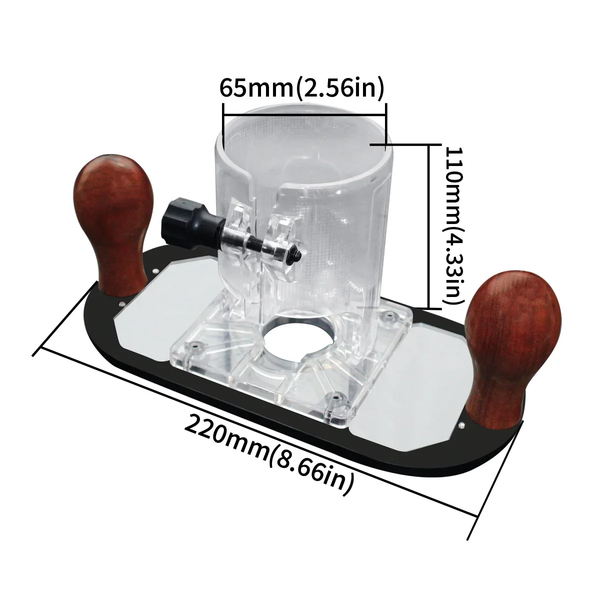 Hand-held Wood Router Plunge B - Router Trim Base recension och pris